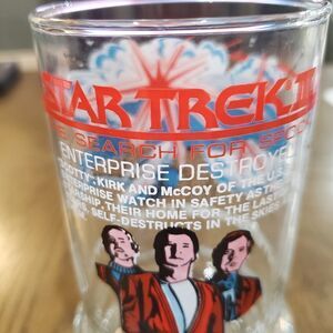 VINTAGE Star Trek III glass